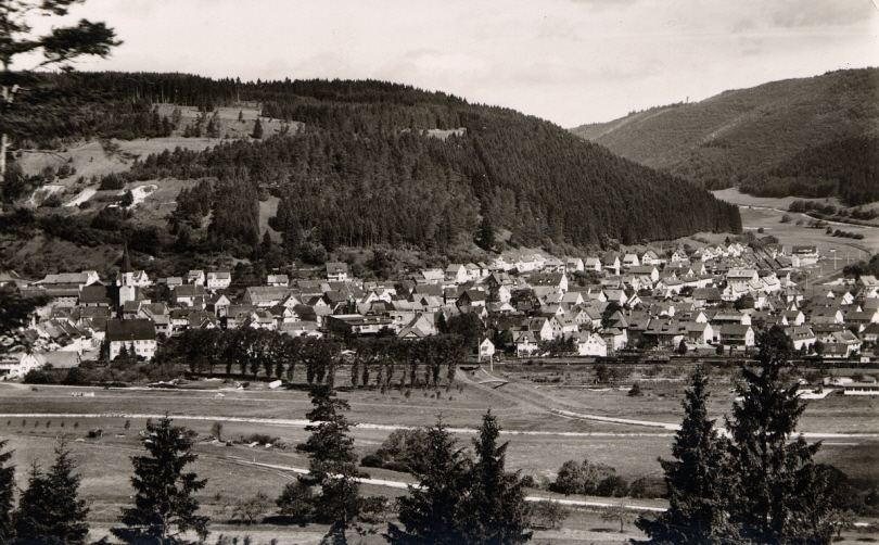 Ansicht vom Hattinger Berg Mitte der 60er Jahre